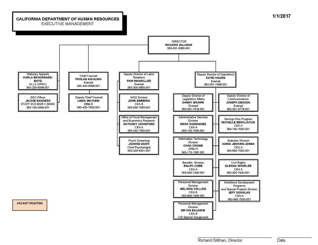 Cea Organization Chart